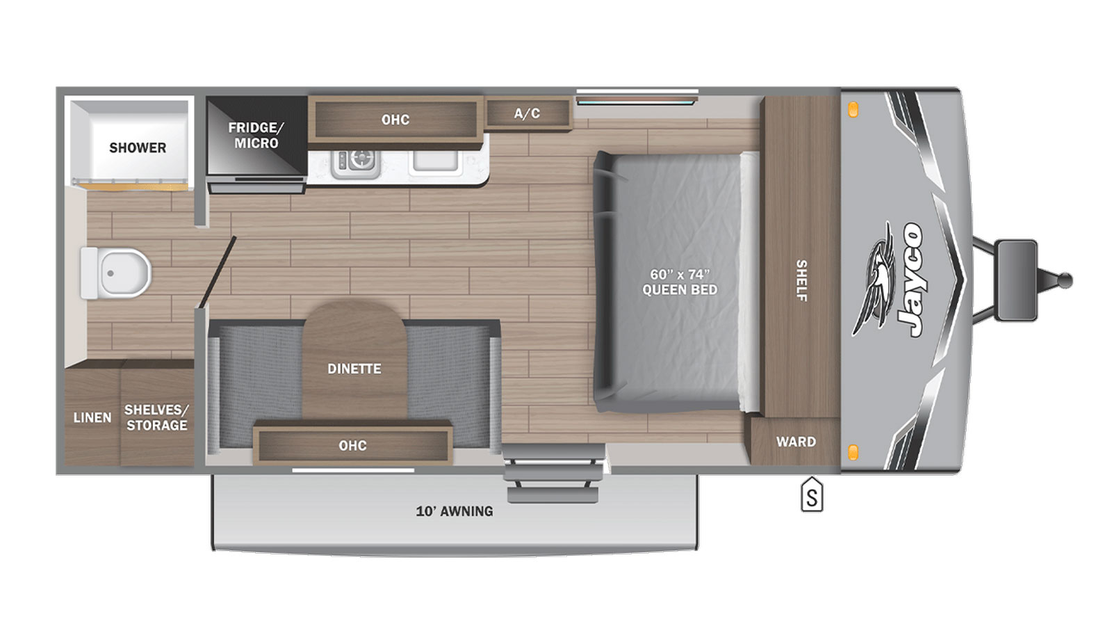 2027 JAYCO Jay Flight 170FQW - Floorplan 1