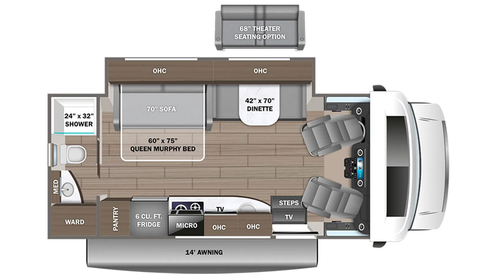 2024 Entegra Coach Qwest SE 24R - Floorplan 1