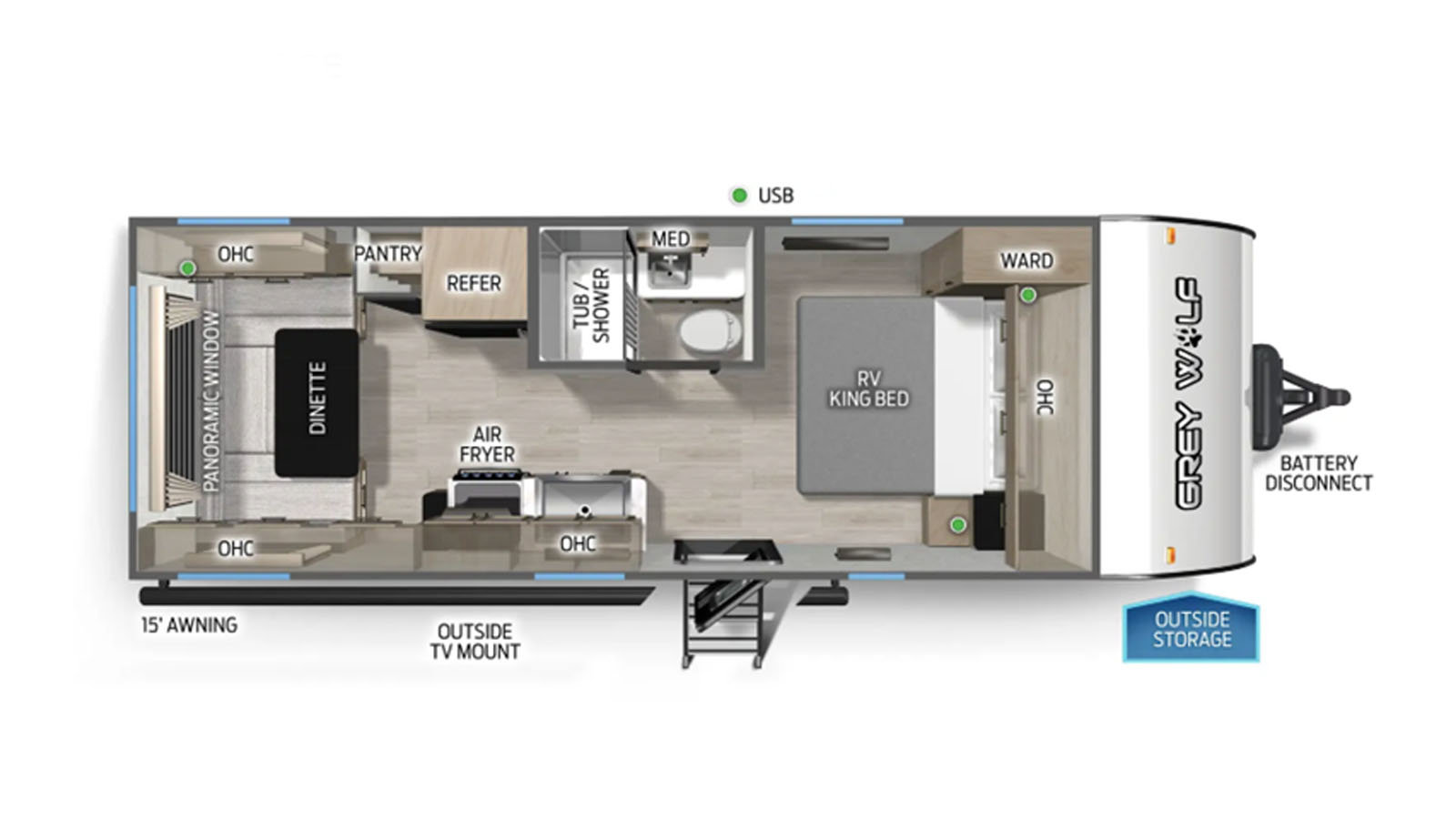2025 Forest River Cherokee Grey Wolf 20RDSE - Image 2