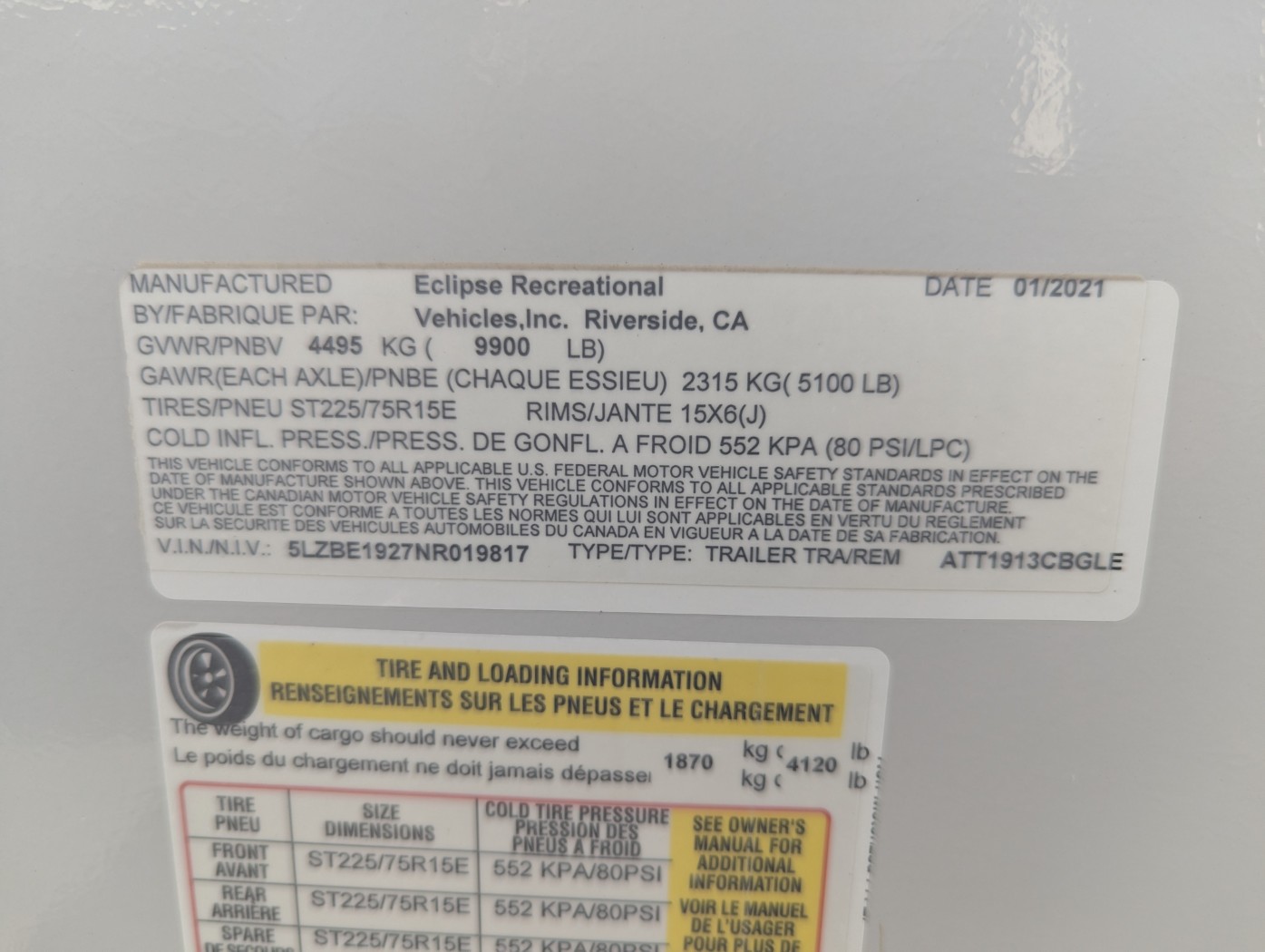2022 ECLIPSE ICONIC 19SBGLE - Image 7