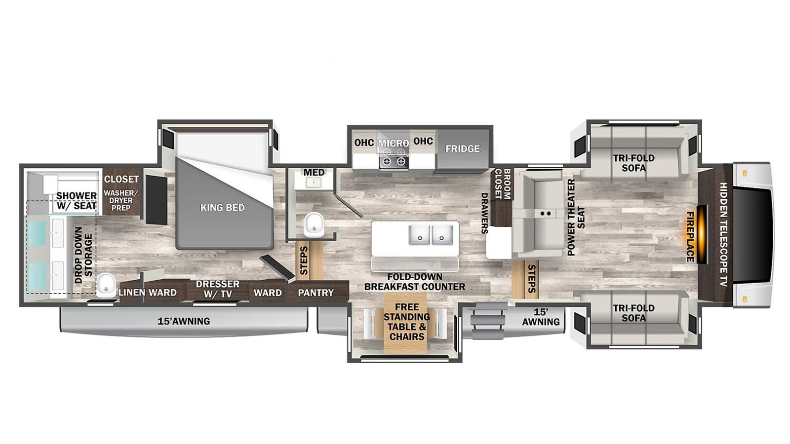 2023 Forest River Cedar Creek 371FL - Image 2
