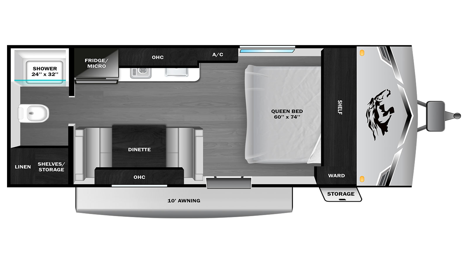 2026 Highland Ridge Colt CTR Edition 17QB - Floorplan 1