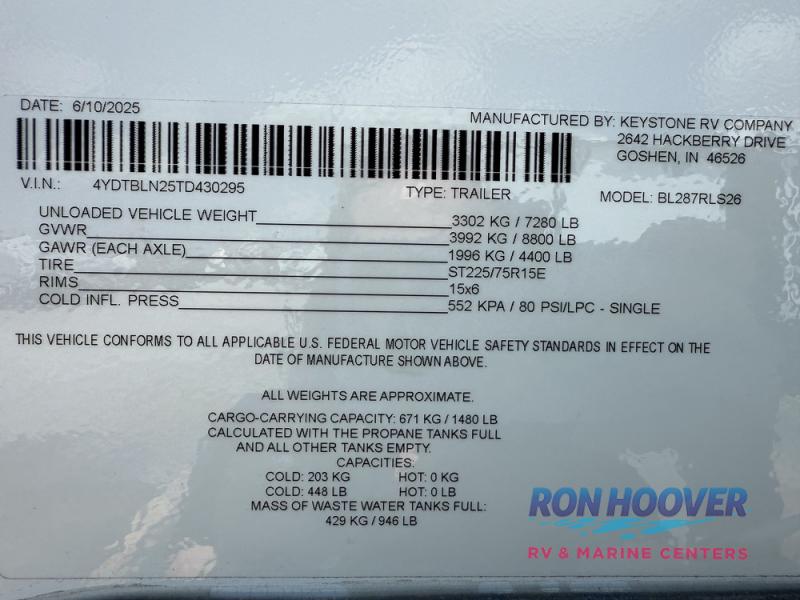 2026 KEYSTONE 287RLS - Image 4
