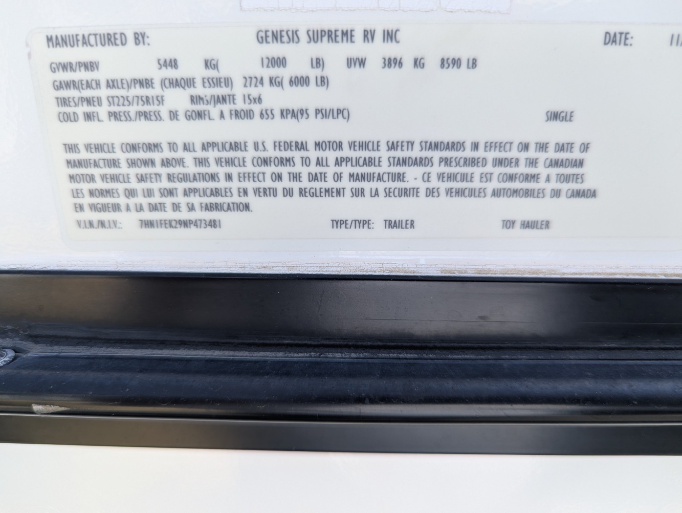 2022 Genesis Supreme SUPREME 28SAWL - Image 5