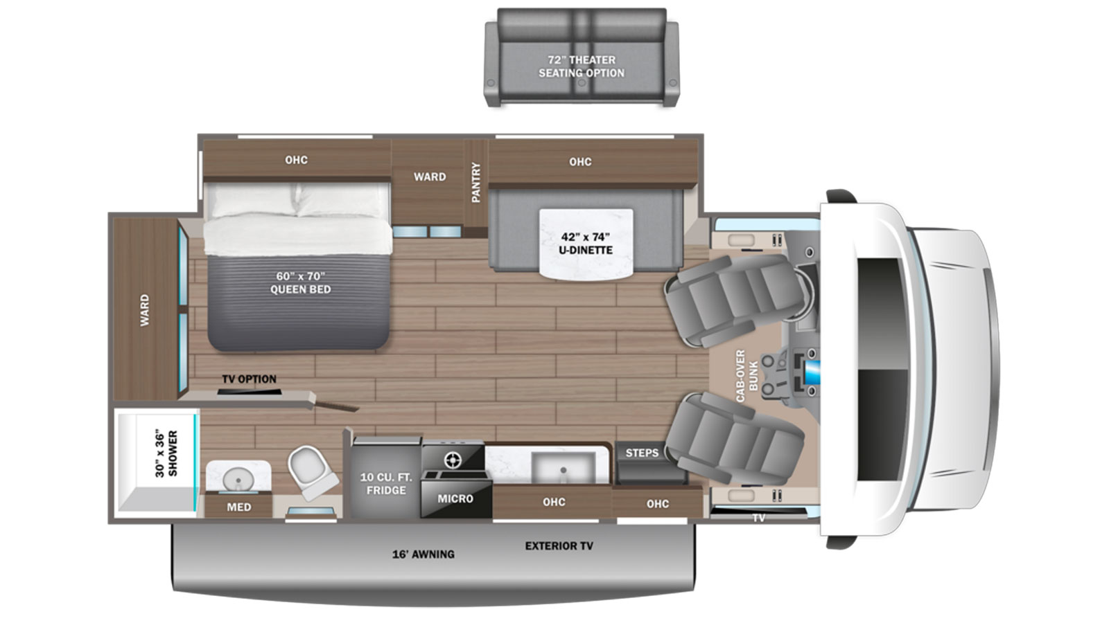 2026 Entegra Coach Odyssey 24B - Floorplan 1