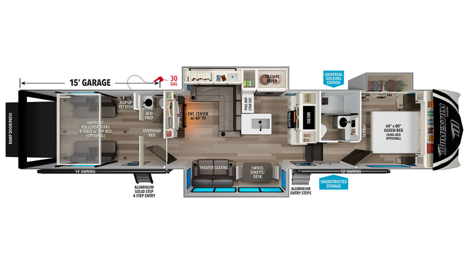 2026 Grand Design Momentum G-Class Fifth Wheel 394G - Image 2