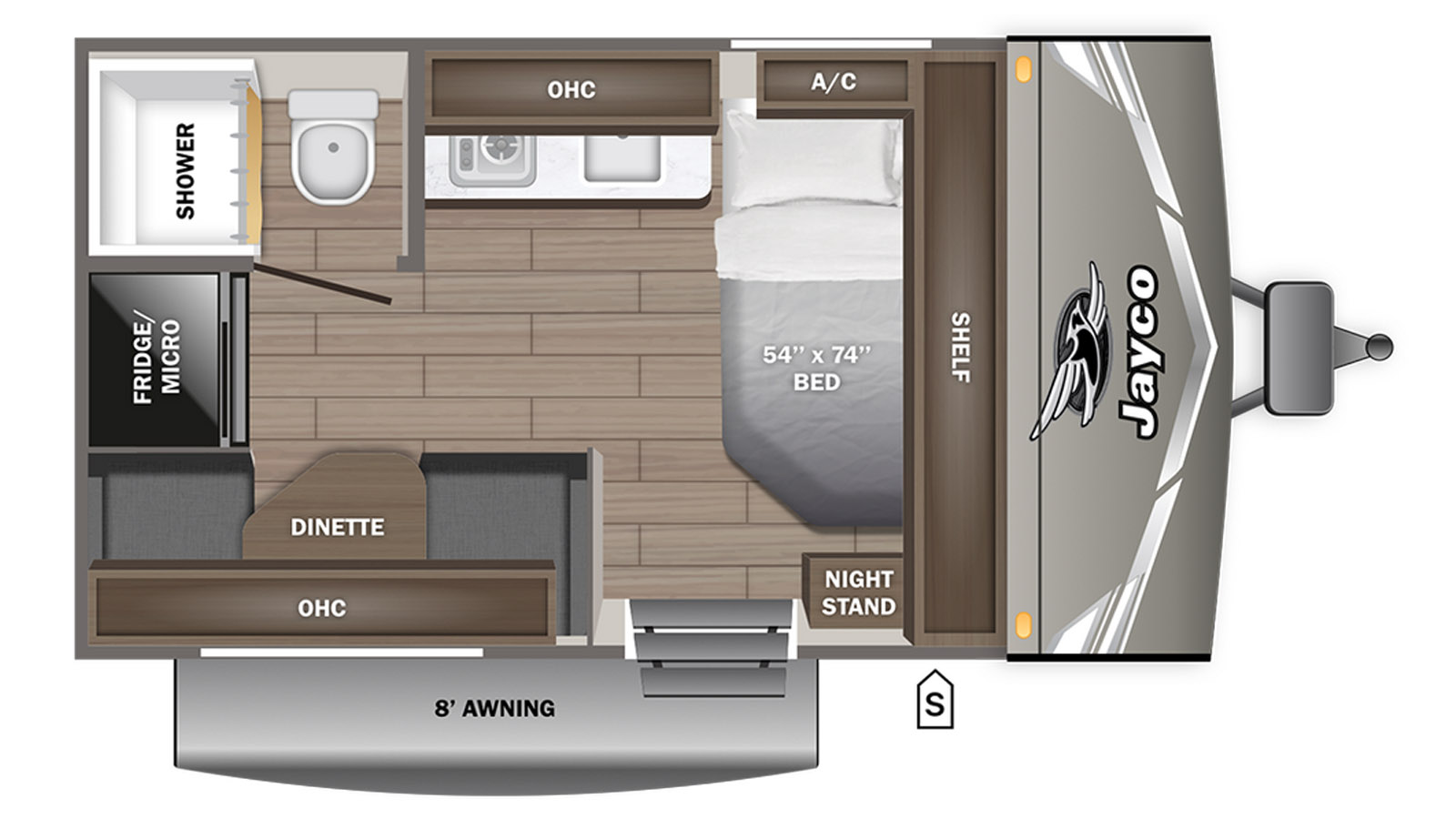 2027 Jayco Jay Flight SLX 130RDW - Floorplan 1