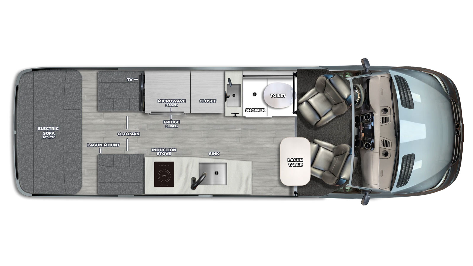 2026 Pleasure-Way Plateau TS - Floorplan 1