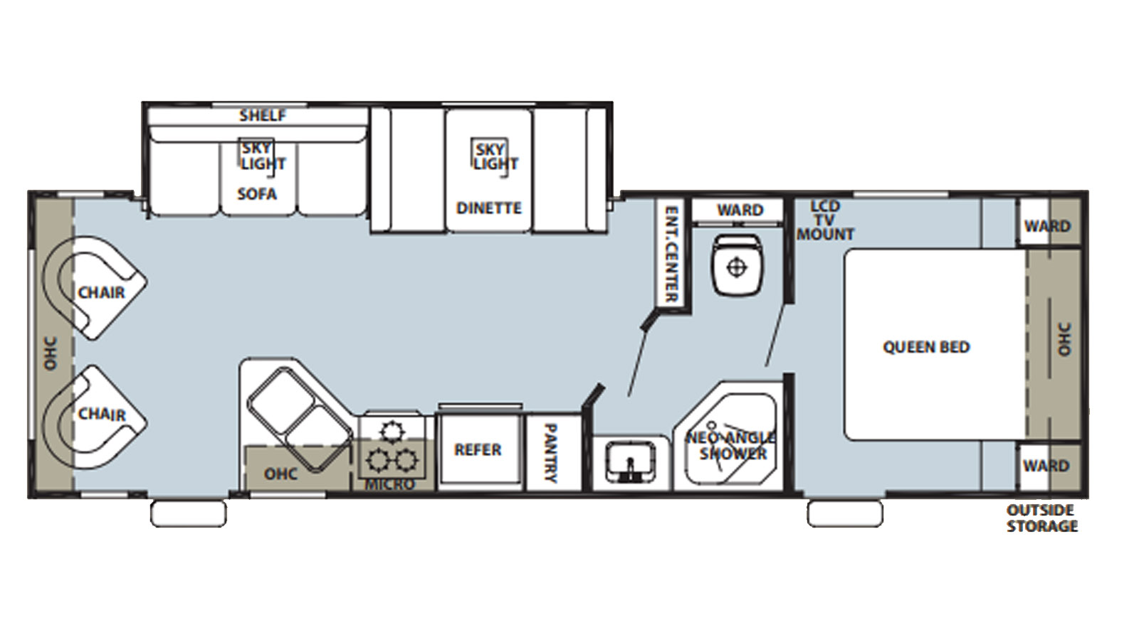 2010 CHEROKEE GREYWOLF 26RL HMS - Floorplan 1