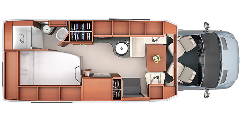 2018 Leisure Travel Serenity S24CB - Floorplan 1