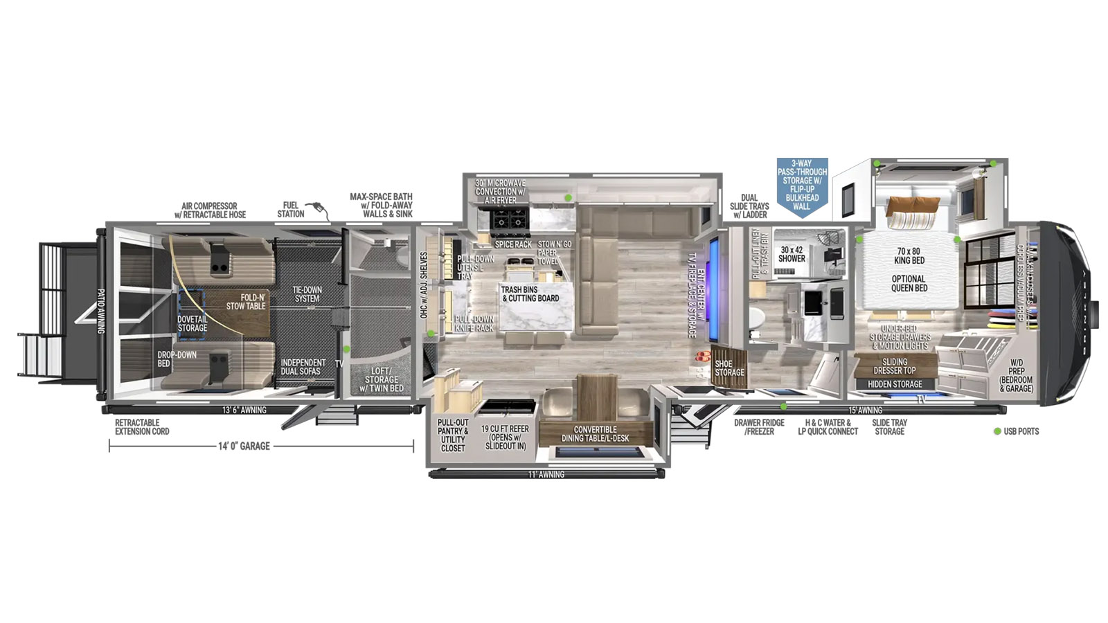 2027 Brinkley RV Model G 3950 - Image 2