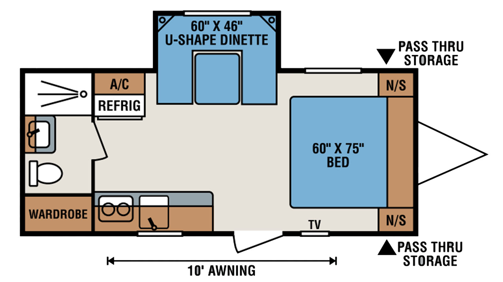 2015 KZ RV Spree Escape E200S - Floorplan 1