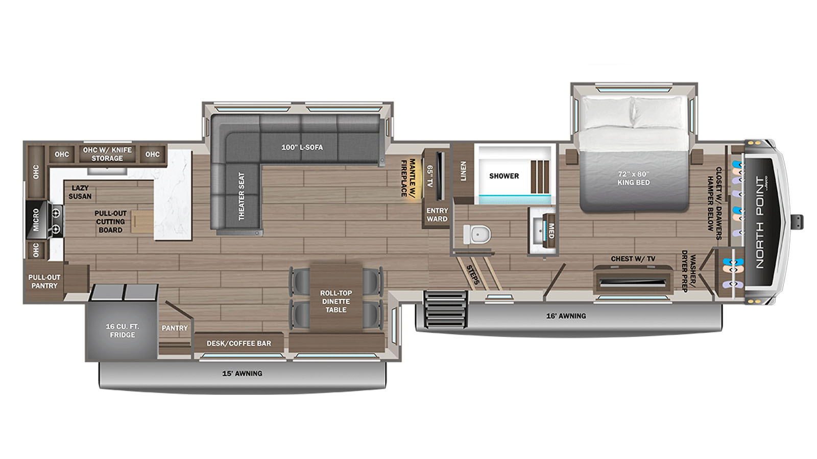Jayco North Point floorplan