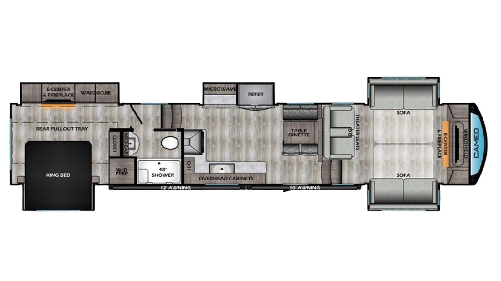 2022 CrossRoads Cameo 4031FL - Floorplan 1