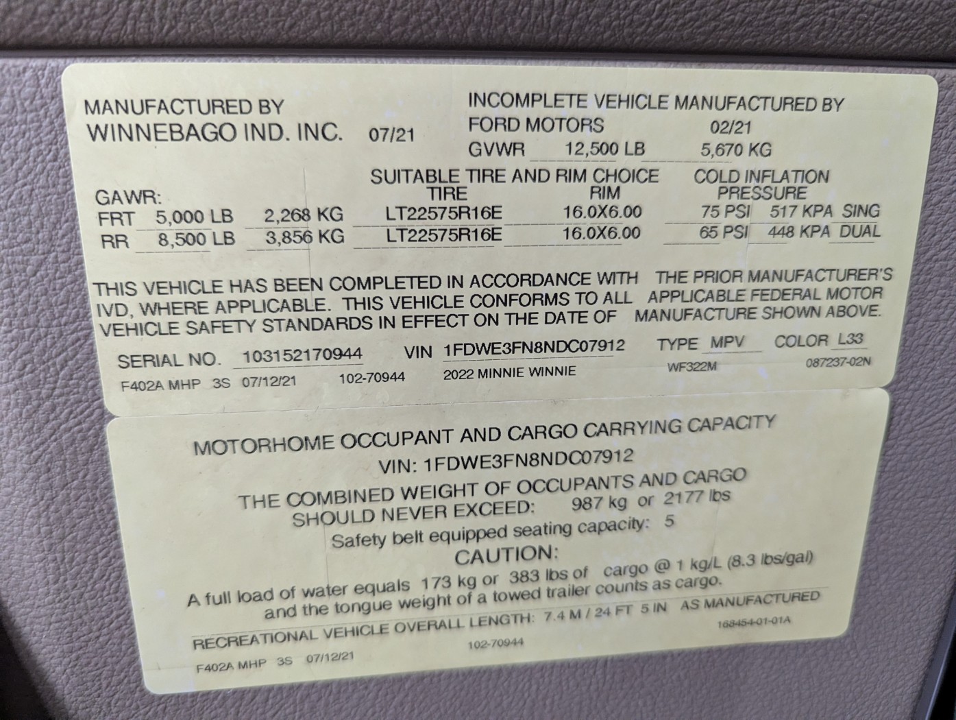 2022 Winnebago Minnie Winnie 22M - Image 6