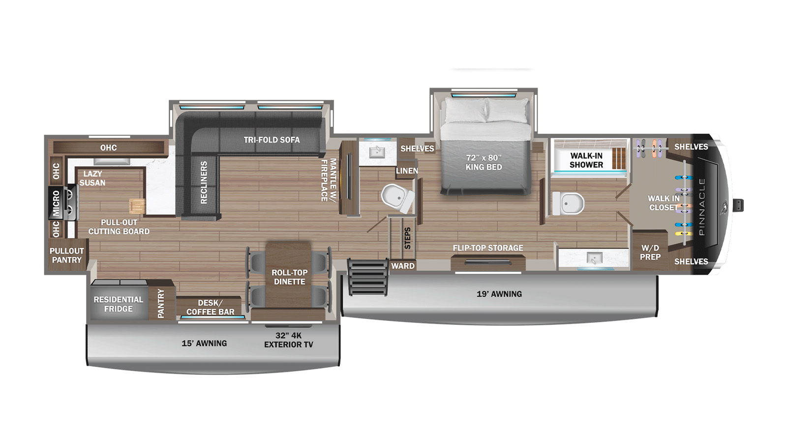 2026 Jayco Pinnacle 38FBRK - Floorplan 1