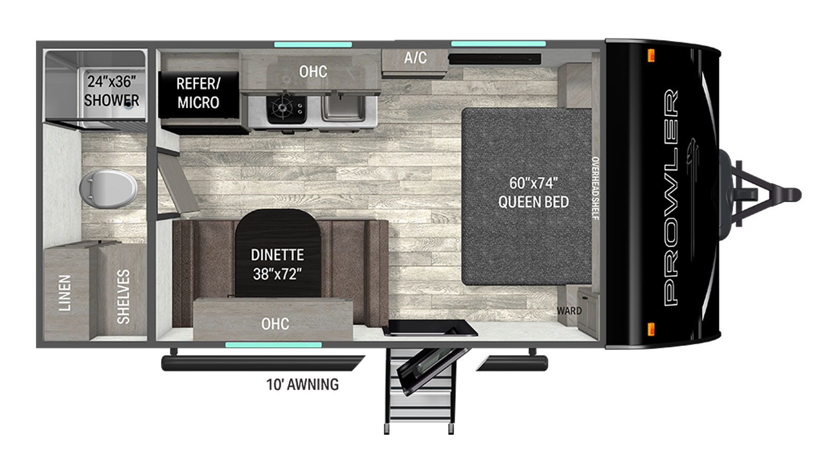 2026 Heartland Prowler 1700RB - Floorplan 1