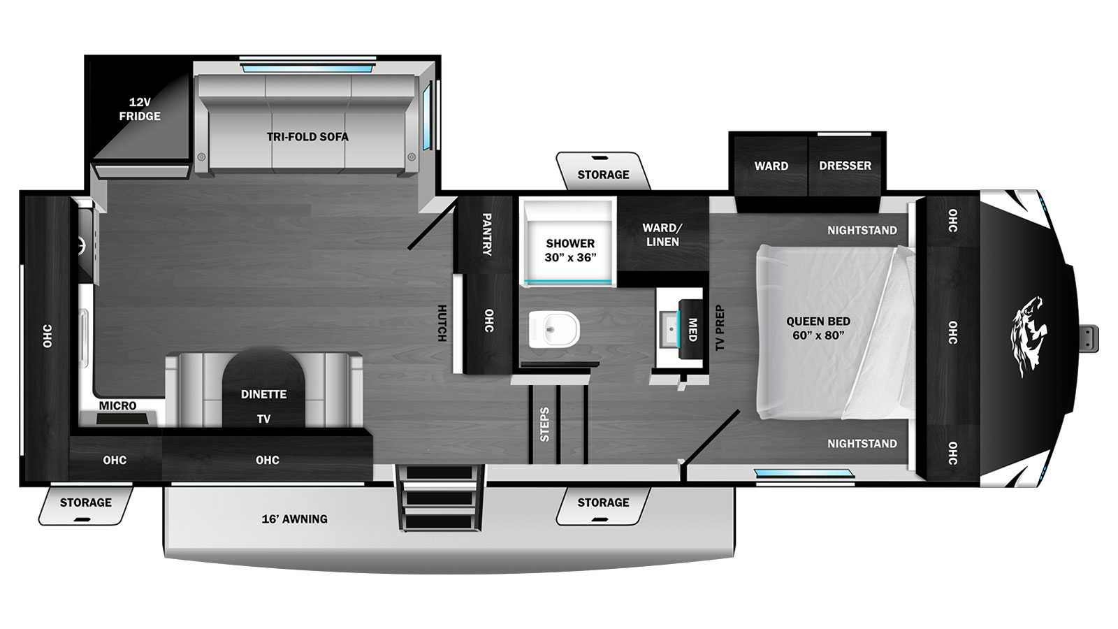 2026 Highland Ridge Roamer Light Duty 24MLDS - Floorplan 1