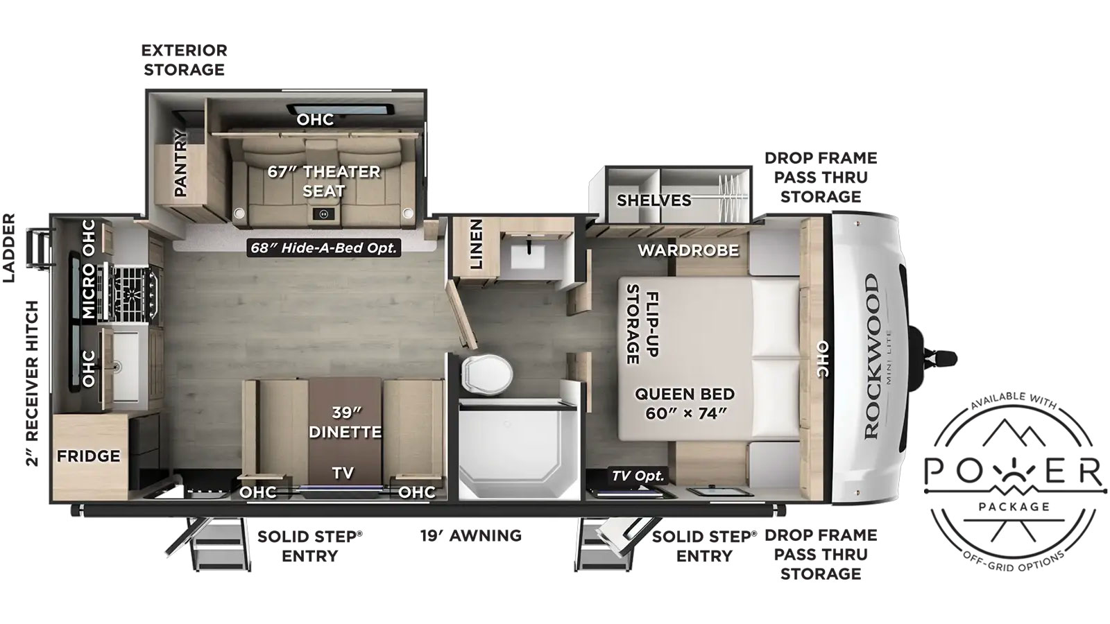2027 Forest River Rockwood Mini Lite 2515S - Floorplan 1