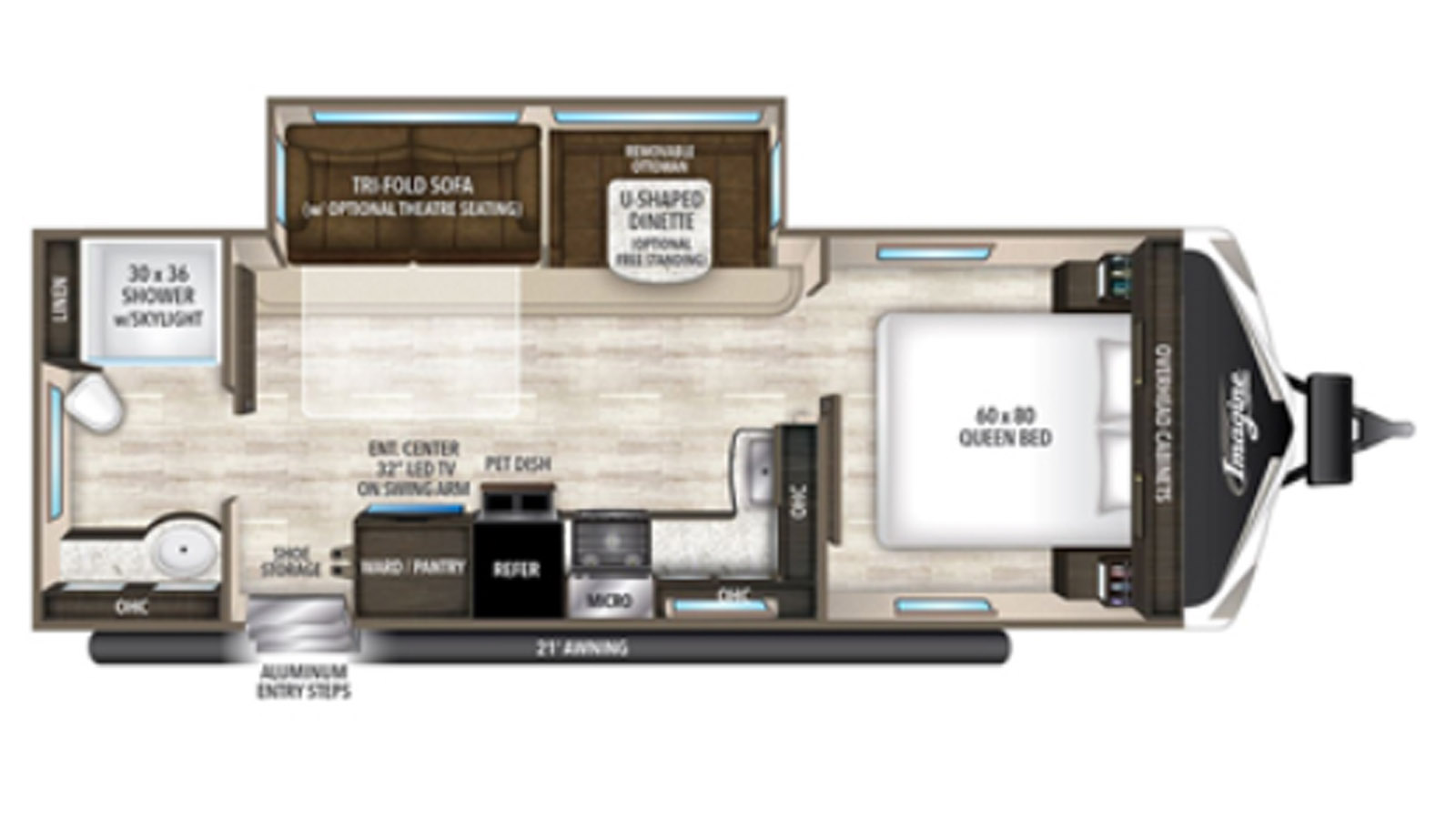 2019 Grand Design Imagine 2600RB - Floorplan 1