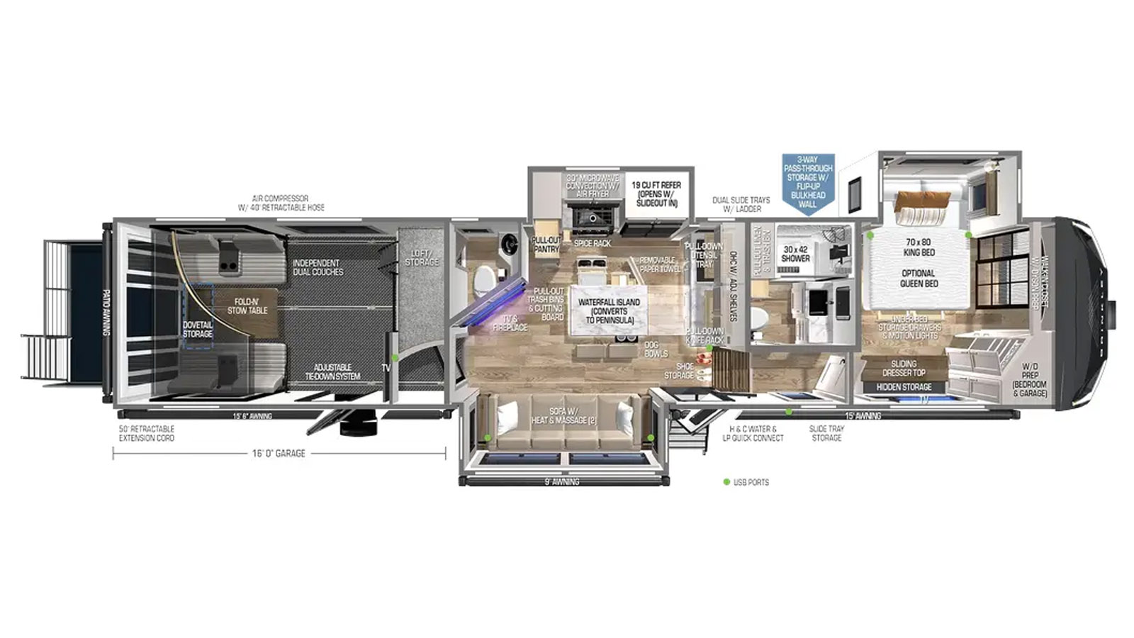 2026 Brinkley RV Model G 4000 - Floorplan 1