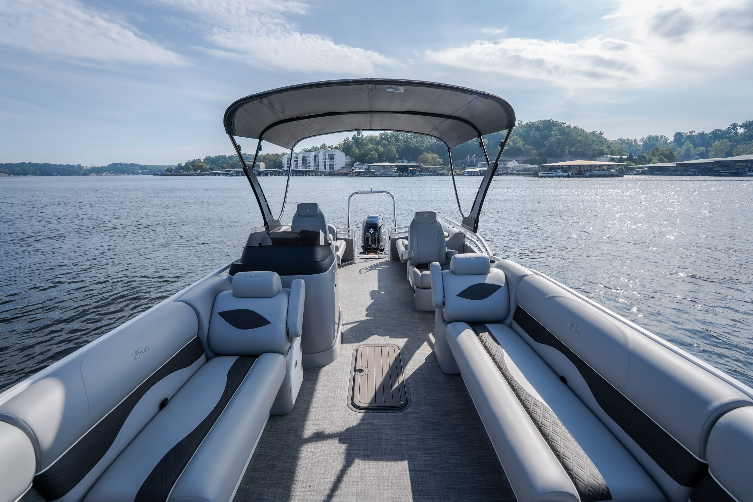 2025 JC Tritoon NepToon 25TT Sport DSL, Bow Chaise Arms - Image 46