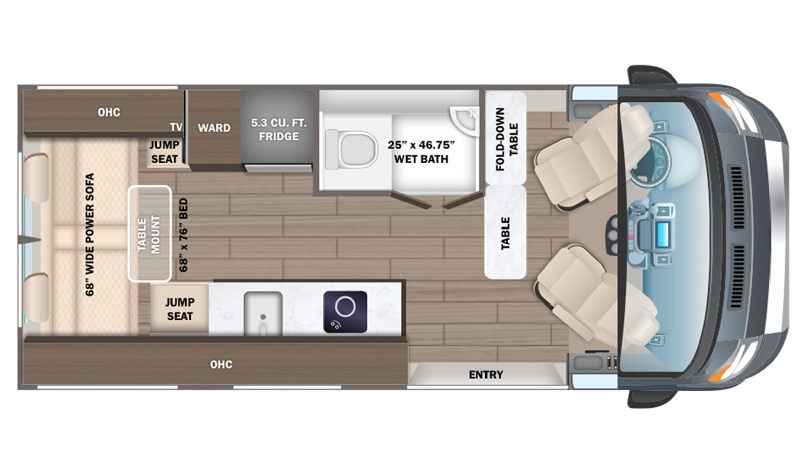 2024 Entegra Coach Expanse 21B - Floorplan 1