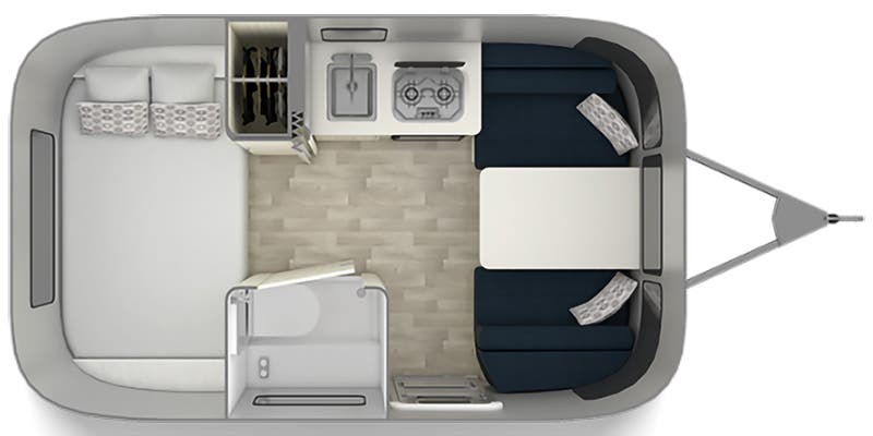 2023 Airstream Bambi 16RB - Floorplan 1