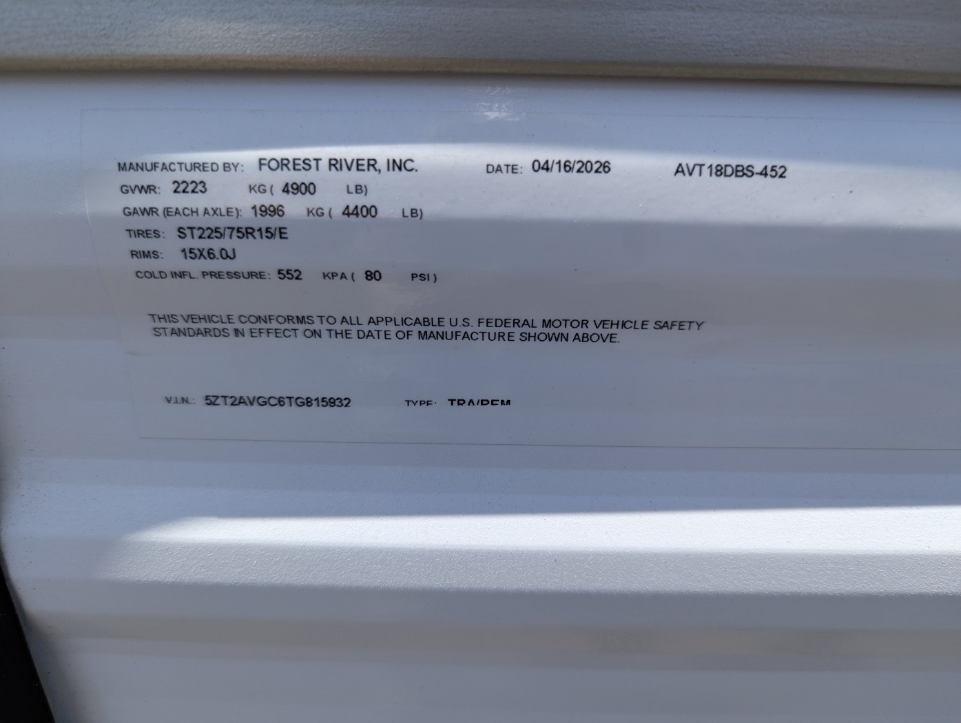 2026 Prime Time Avenger LT 18DBS - Image 19