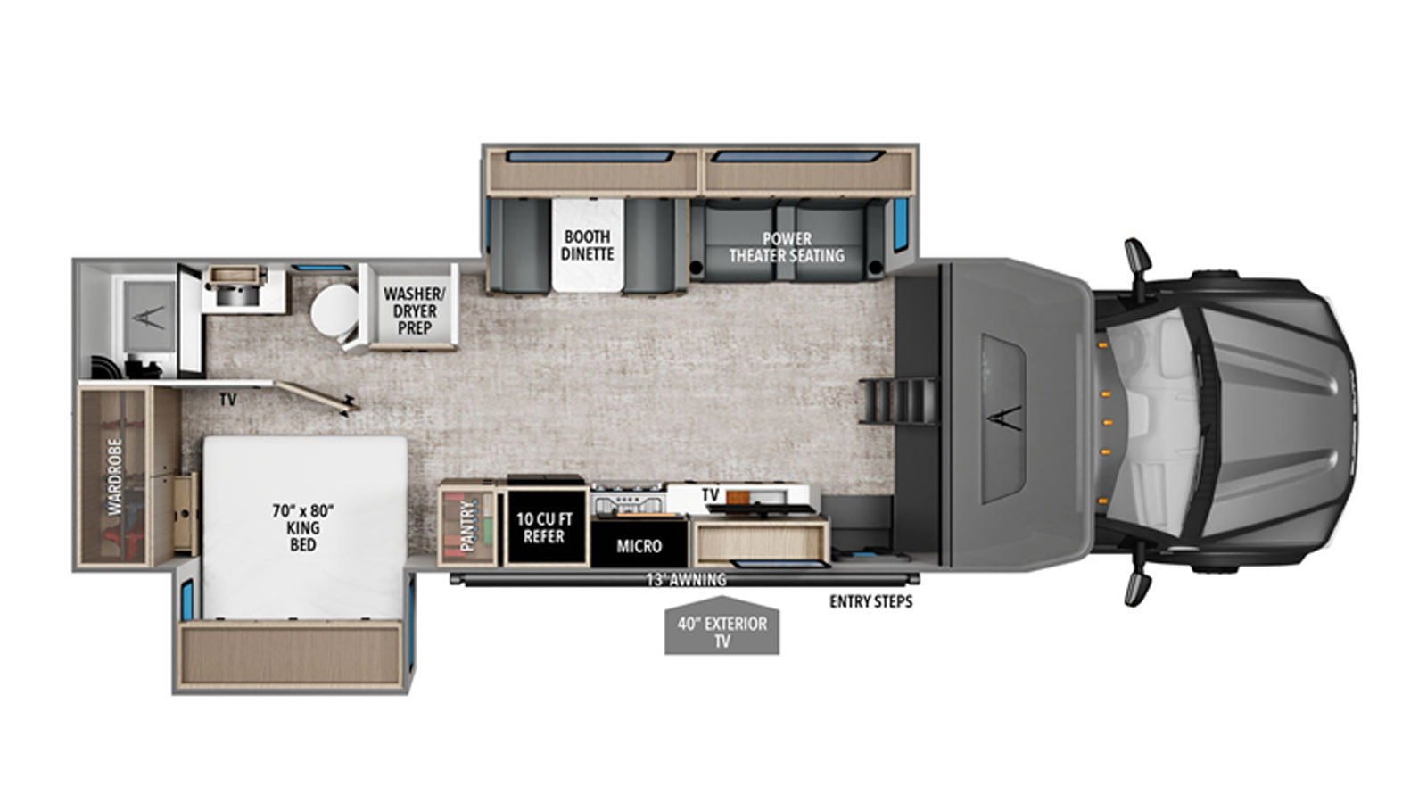 2027 Grand Design Lineage Series F 31ZW - Floorplan 1