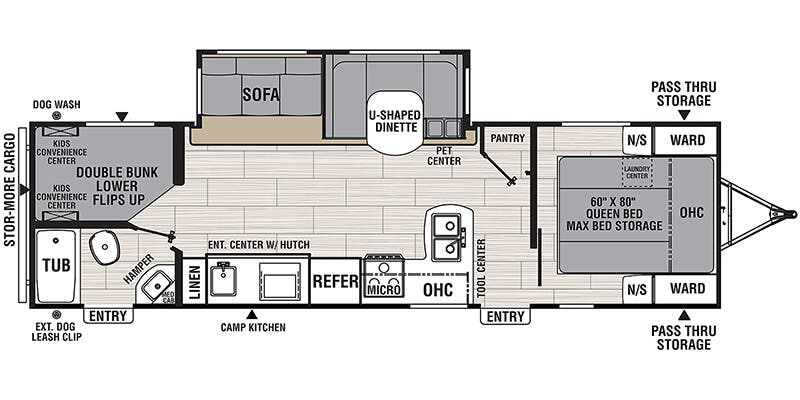2021 Coachmen Spirit Ultra Lite 2963BH floorplan