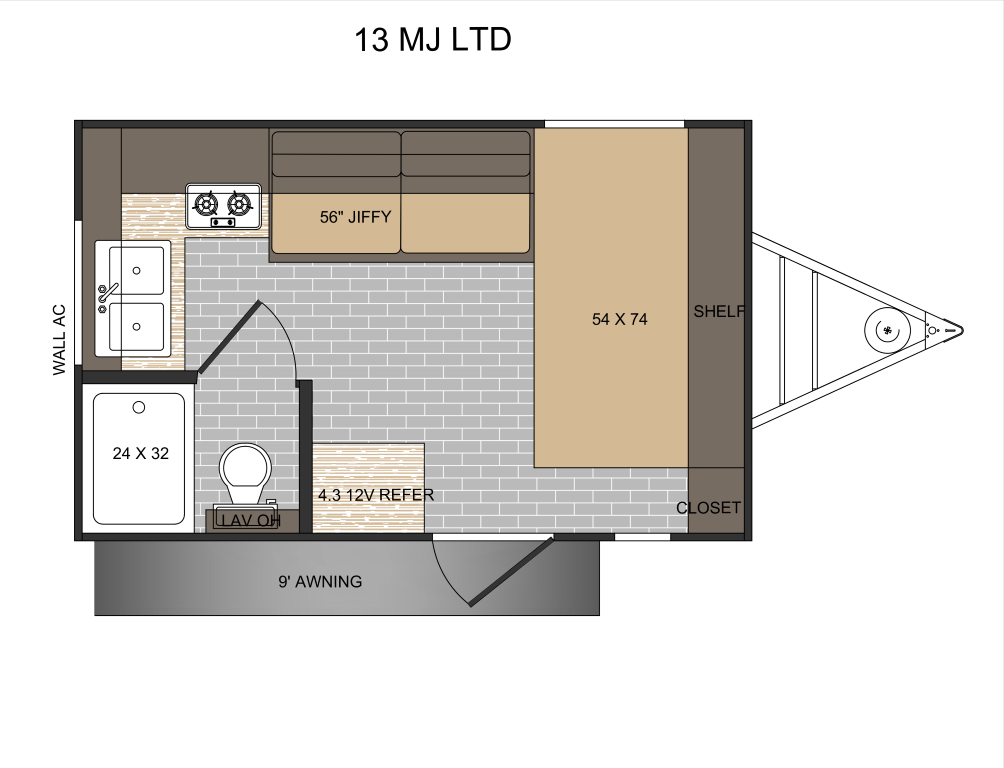 2027 Sun Lite 13MJ - Floorplan 1