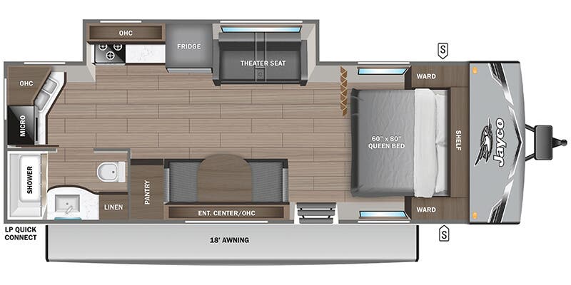 2026 Jayco Jay Flight SLX 225MLSW - Floorplan 1