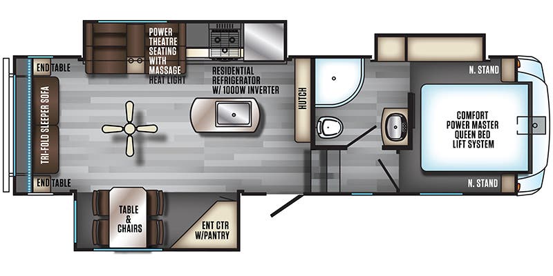 2018 FOREST RIVER 285DRL - Floorplan 1
