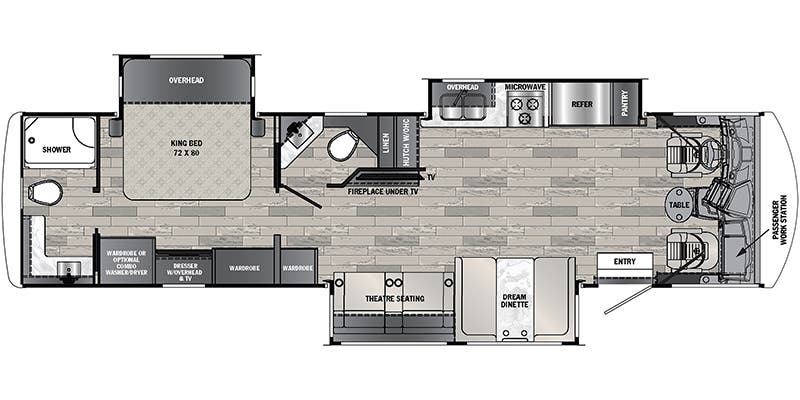 2023 FOREST RIVER GEORGETOWN SERIES 5 34H - Floorplan 1