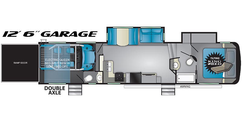 2019 Heartland Torque TQ 327 - Floorplan 1