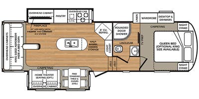 2015 Forest River Wildcat 295RSX - Floorplan 1