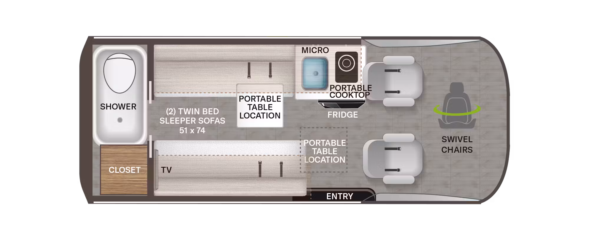 2027 Thor Motor Coach Talavera 1930 - Floorplan 1