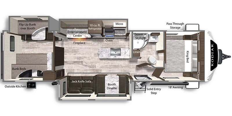 2025 DUTCHMEN KODIAK 3321 BHSL - Floorplan 1