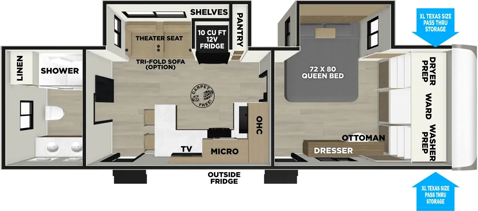 2027 FOREST RIVER HERITAGE GLEN 265BSRD - Floorplan 1