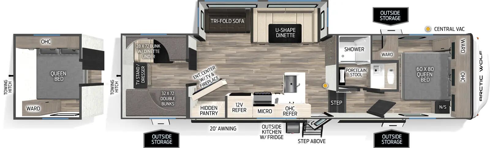 2026 Forest River Cherokee Arctic Wolf 285OPT - Floorplan 1