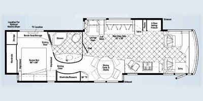 2008 ITASCA 40TD - Floorplan 1