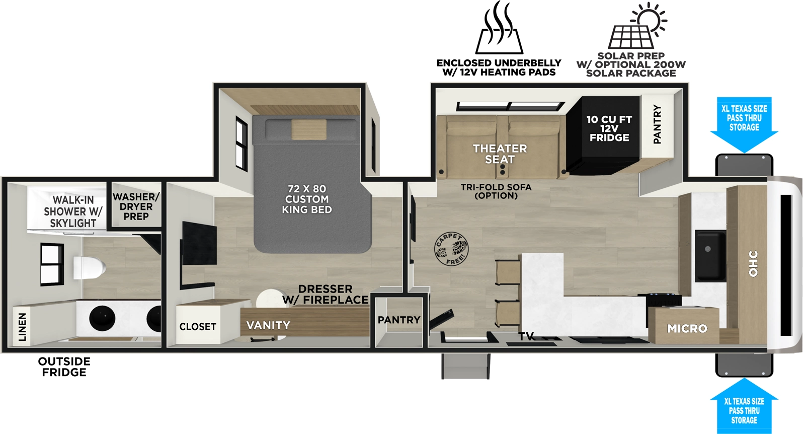 2027 FOREST RIVER 261FKRB - Floorplan 1