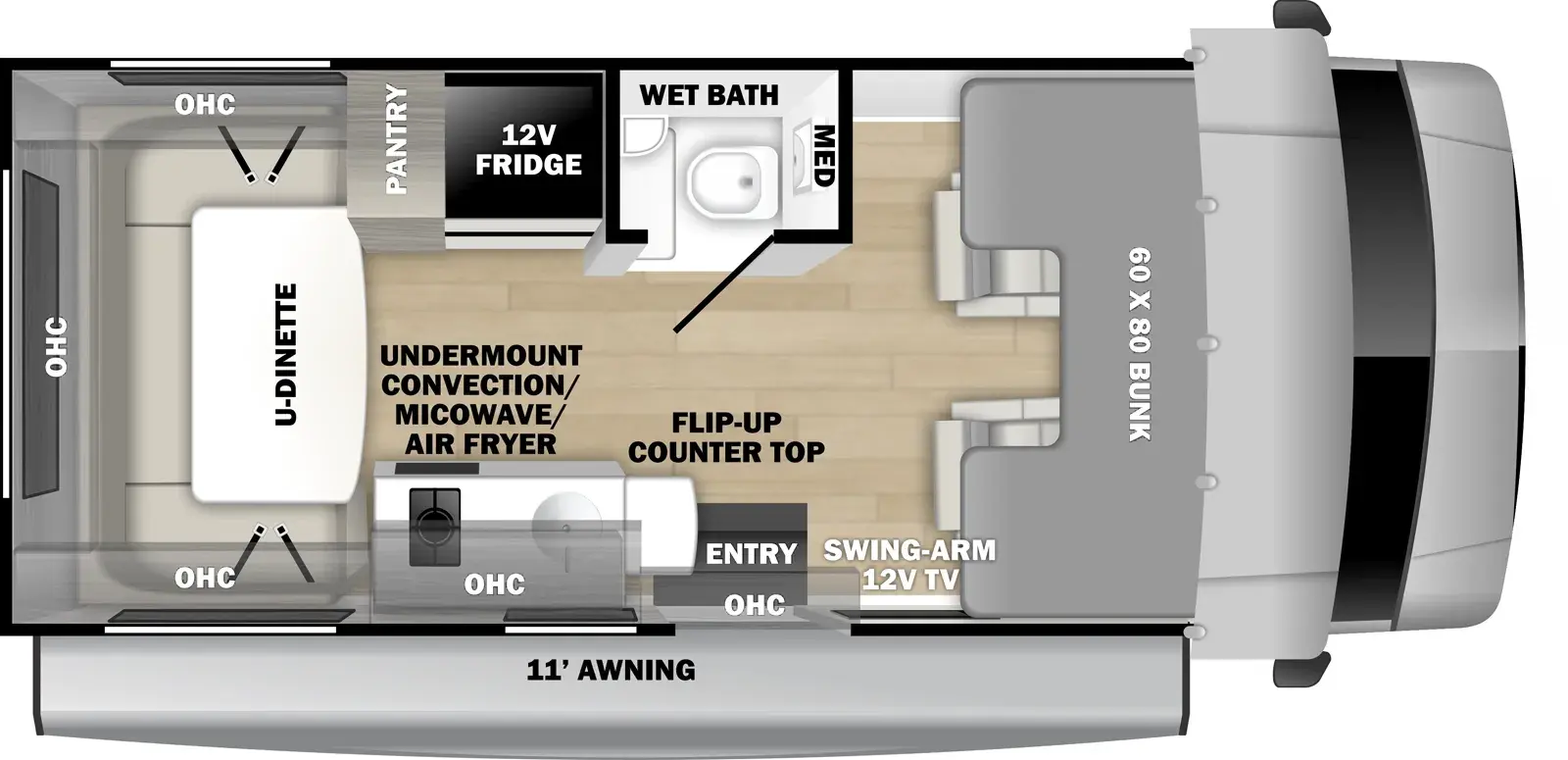 2027 Forest River Solera 19N - Floorplan 1