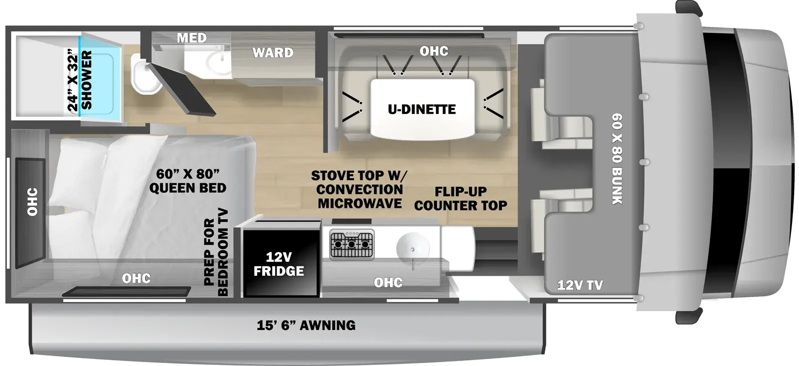 2027 Forest River Solera 22N - Floorplan 1