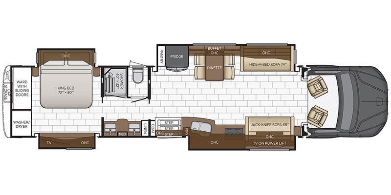 2022 NEWMAR SUPREME AIRE 4575 - Floorplan 1