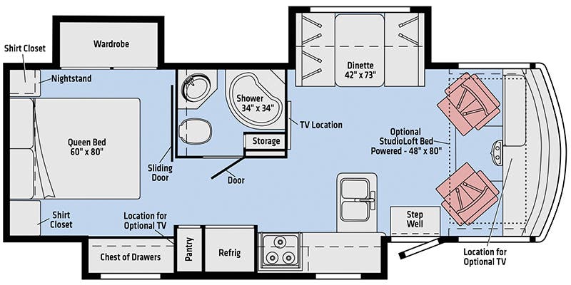 2018 WINNEBAGO 27N - Floorplan 1