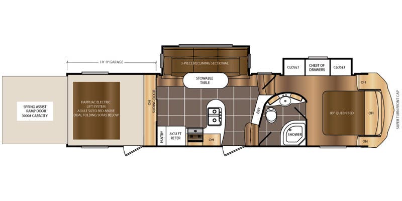2017 Prime Time Spartan 300 3210 - Floorplan 1