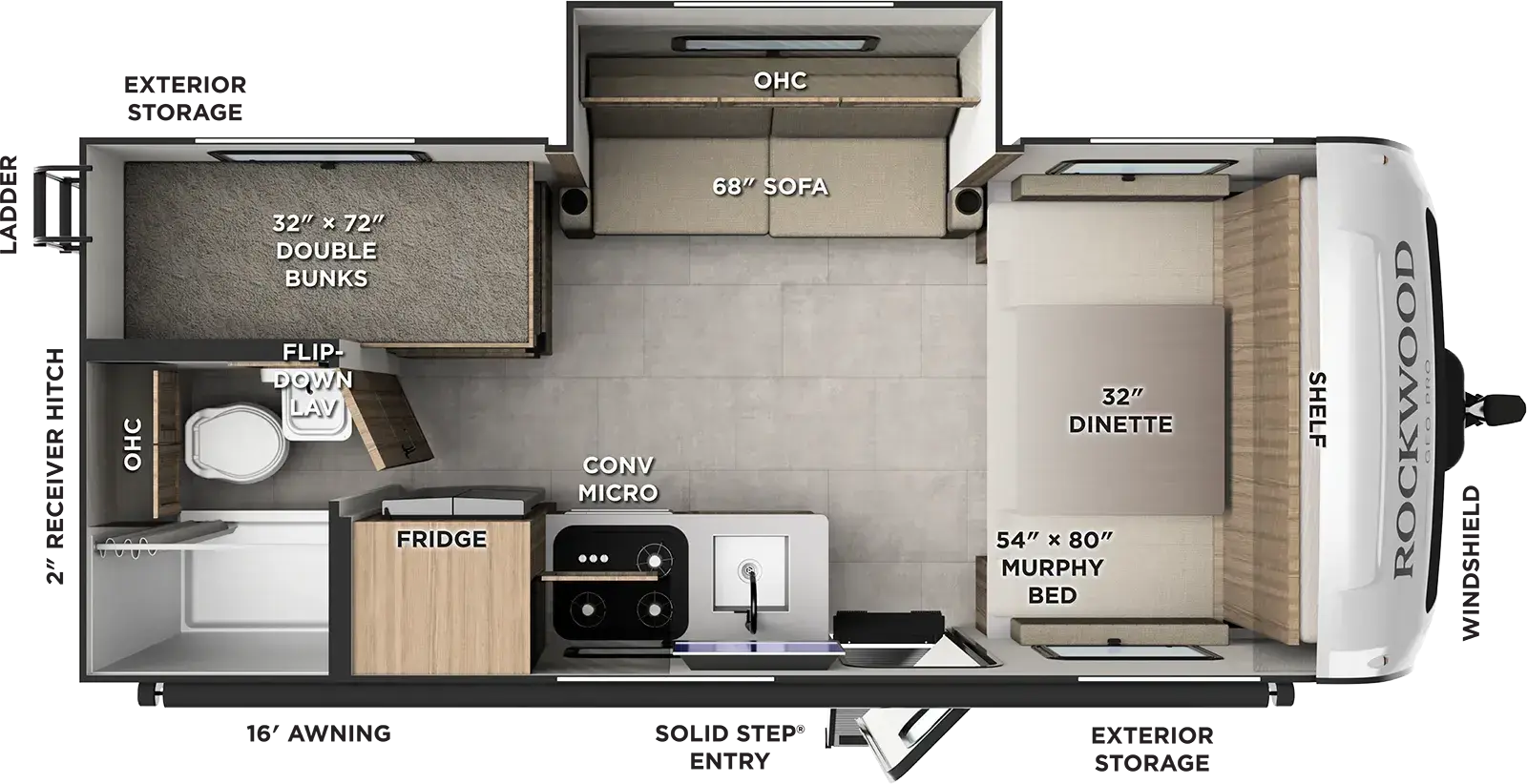 2027 FOREST RIVER 20SBH - Floorplan 1