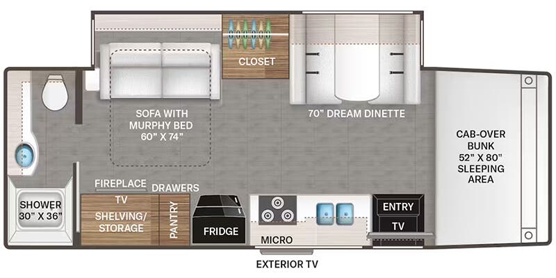 2026 Thor Motor Coach Omni Trail S29 - ATH EDITION - Floorplan 1